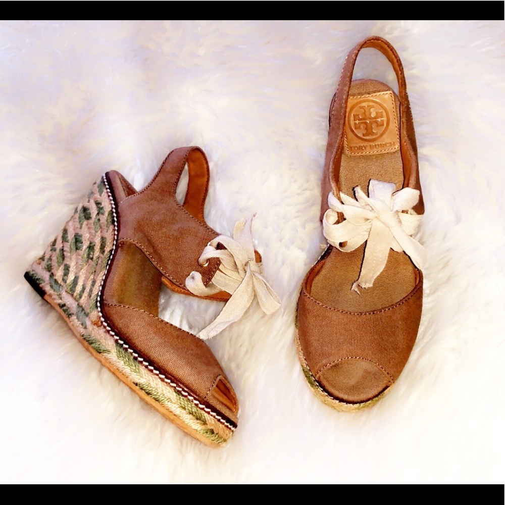 TORY BURCH Wedge Espadrille Sandal